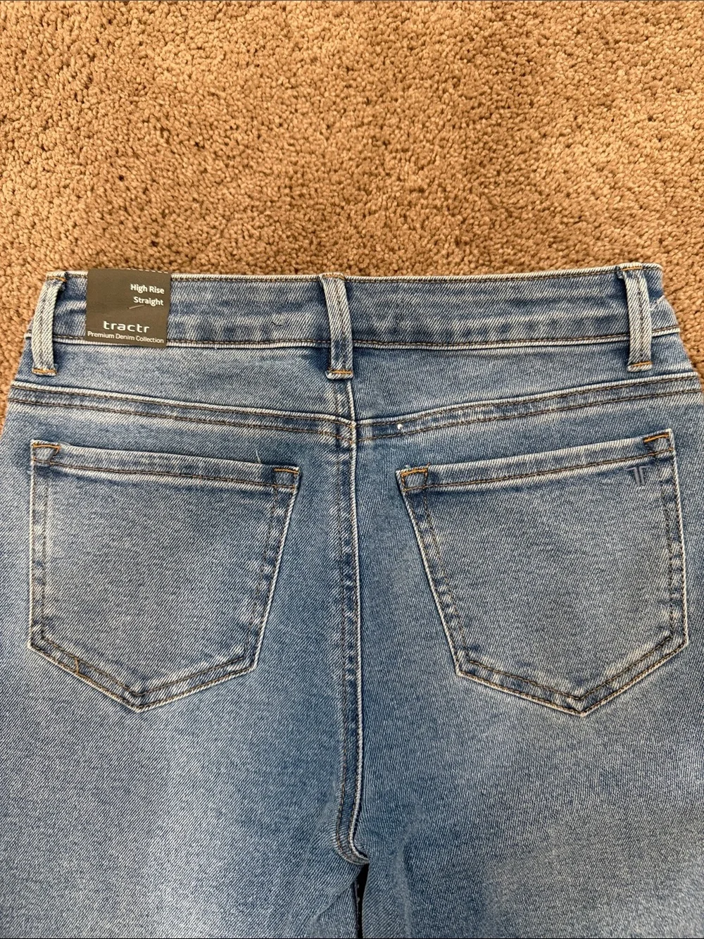 Tractr Light Blue Studded Wide-Leg Kids Jeans